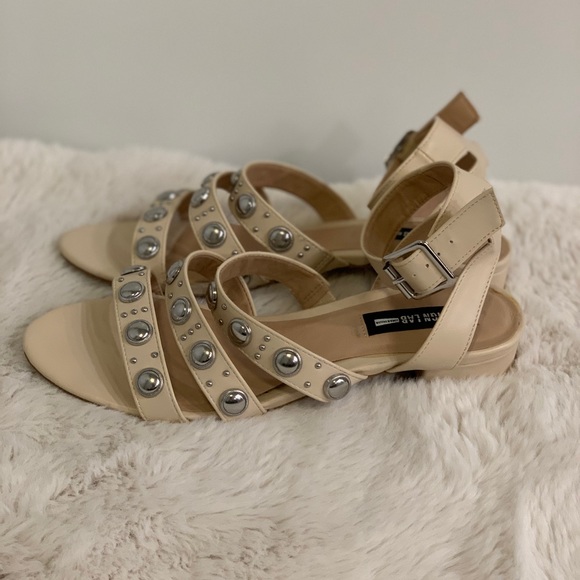 DESIGN LAB - Gigi Strappy Studded Heeled Sandals - Picture 3 of 4